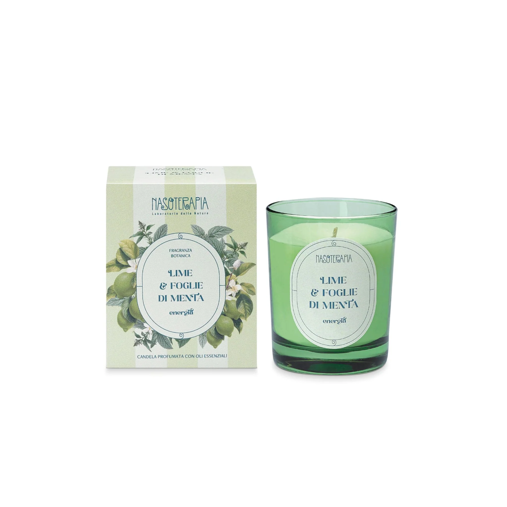 NASOTERAPIA LIME E FOGLIE DI MENTA CANDELA PROFUMATA 180GR