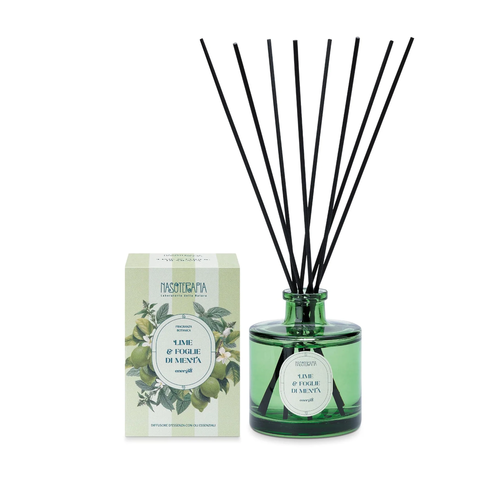 NASOTERAPIA LIME E FOGLIE DI MENTA DIFFUSORE BASTONCINI 200ML