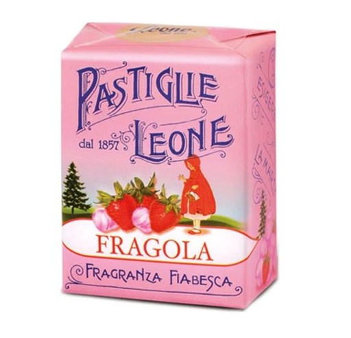 [923515201] PASTIGLIE LEONE FRAGOLA 30G