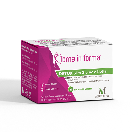 [971931973] TORNA IN FORMA DETOX SLIM GIORNO E NOTTE 60 CPR